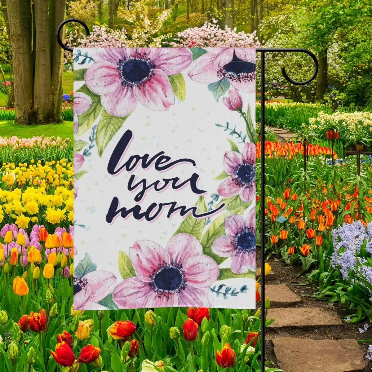 Floral Anemone with Quote Love You Mom Garden Flag Home Polyester Fabric Happy Mothers Day Welcome House Yard Banner Banner for
Floral Anemone with Quote Love You Mom Garden Flag Home Polyester Fabric Happy Mothers Day Welcome House Yard Banner Banner for