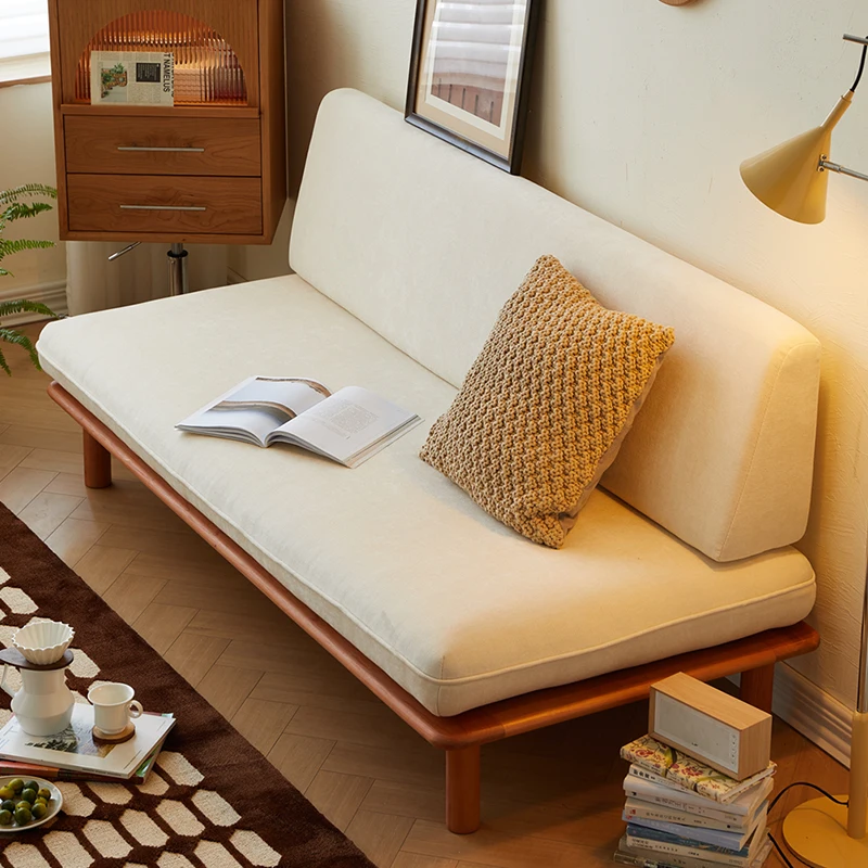 casual solid wood sofa, small apartment without armrests in the living room, double retro simple wind cloth
casual solid wood sofa, small apartment without armrests in the living room, double retro simple wind cloth