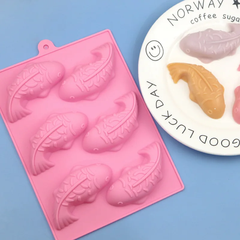 Wholesale 6 Carp Silicone Mold, Silicone Cake Plaster Mould 789
Wholesale 6 Carp Silicone Mold, Silicone Cake Plaster Mould 789