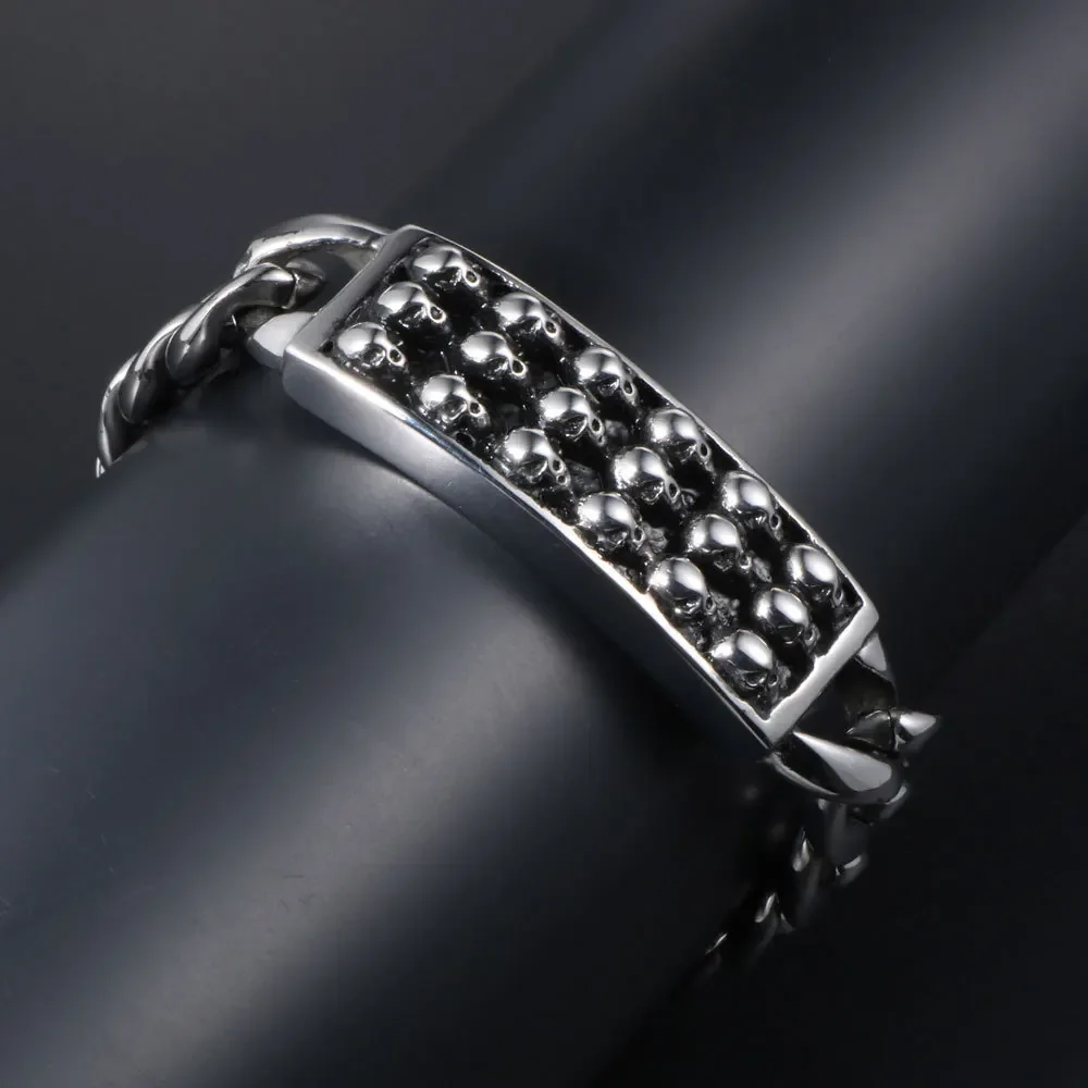 CHUANGCHENG Punk Personalized Trend Retro Skull Stainless Steel Men's Bracelet Jewelry
CHUANGCHENG Punk Personalized Trend Retro Skull Stainless Steel Men's Bracelet Jewelry
