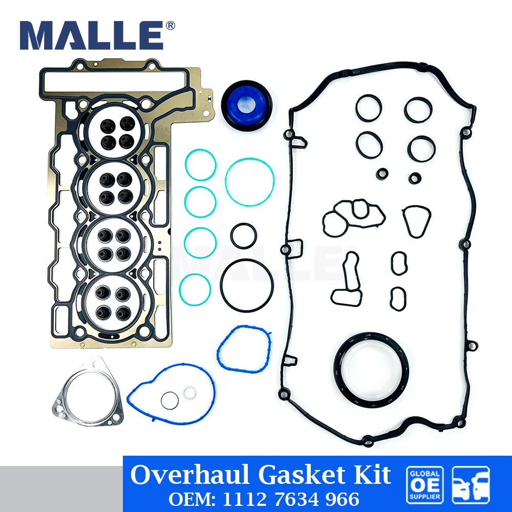 Engine Overhaul Gasket Kit For BMW N12 N13 N14 N18 B16 Mini 1.6T Auto Parts Car Accessories 11127634966 Cylinder Head Gasket Set
Engine Overhaul Gasket Kit For BMW N12 N13 N14 N18 B16 Mini 1.6T Auto Parts Car Accessories 11127634966 Cylinder Head Gasket Set