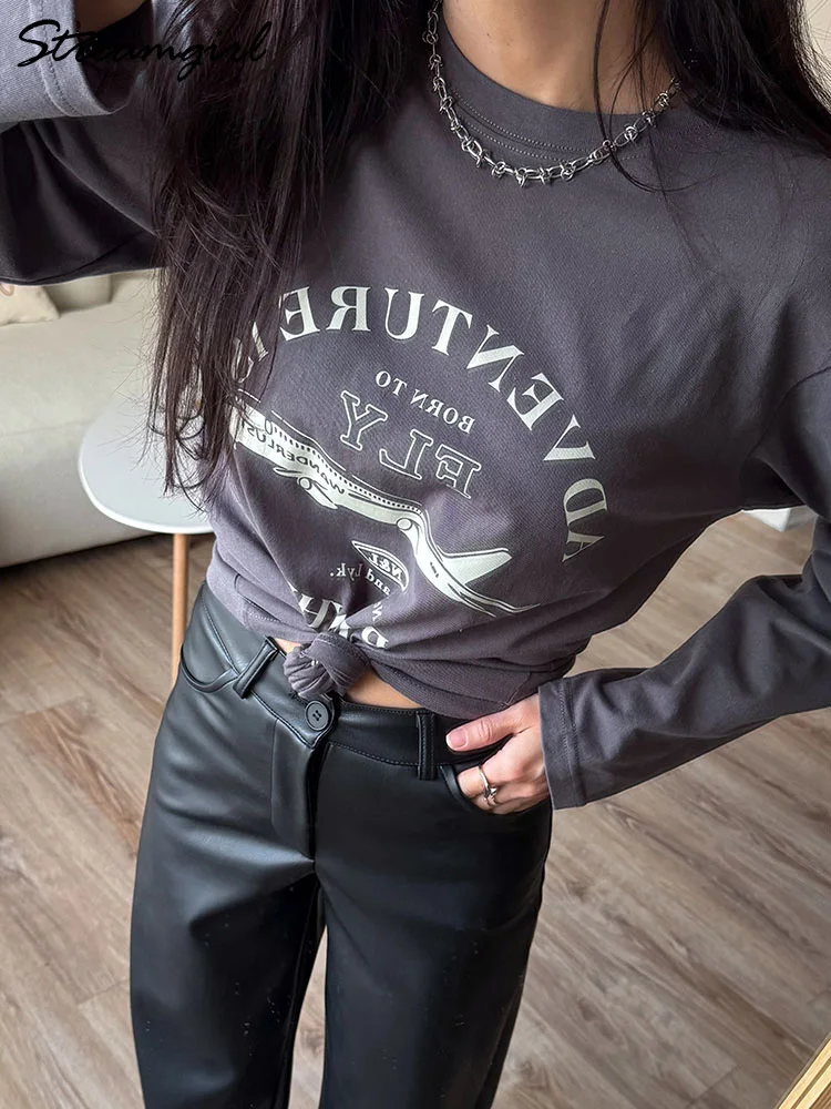 Streamgirl Хлопковая футболка с длинными рукавами для женщин Весенние топы Футболки с рисунком Негабаритные повседневные светло-желтые футболки Женские базовые топы, лонгслив женский, жіноча футболка 100%cotton
Streamgirl Хлопковая футболка с длинными рукавами для женщин Весенние топы Футболки с рисунком Негабаритные повседневные светло-желтые футболки Женские базовые топы, лонгслив женский, жіноча футболка 100%cotton