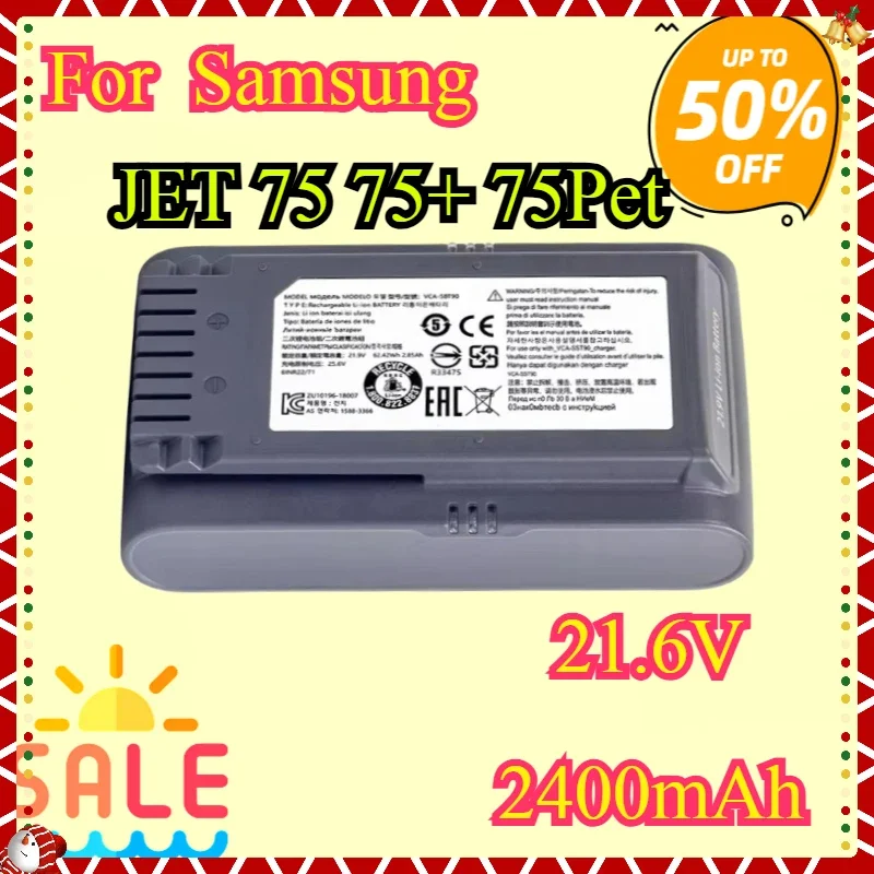 For Samsung Jet 75 Jet 90 Jet75 Jet90 VS70 VS9000 VS20T7532T1 DJ96-00221A VCA-SBT9O VCA-SBT90E Vacuum Cleaner GRAY Battery
For Samsung Jet 75 Jet 90 Jet75 Jet90 VS70 VS9000 VS20T7532T1 DJ96-00221A VCA-SBT9O VCA-SBT90E Vacuum Cleaner GRAY Battery