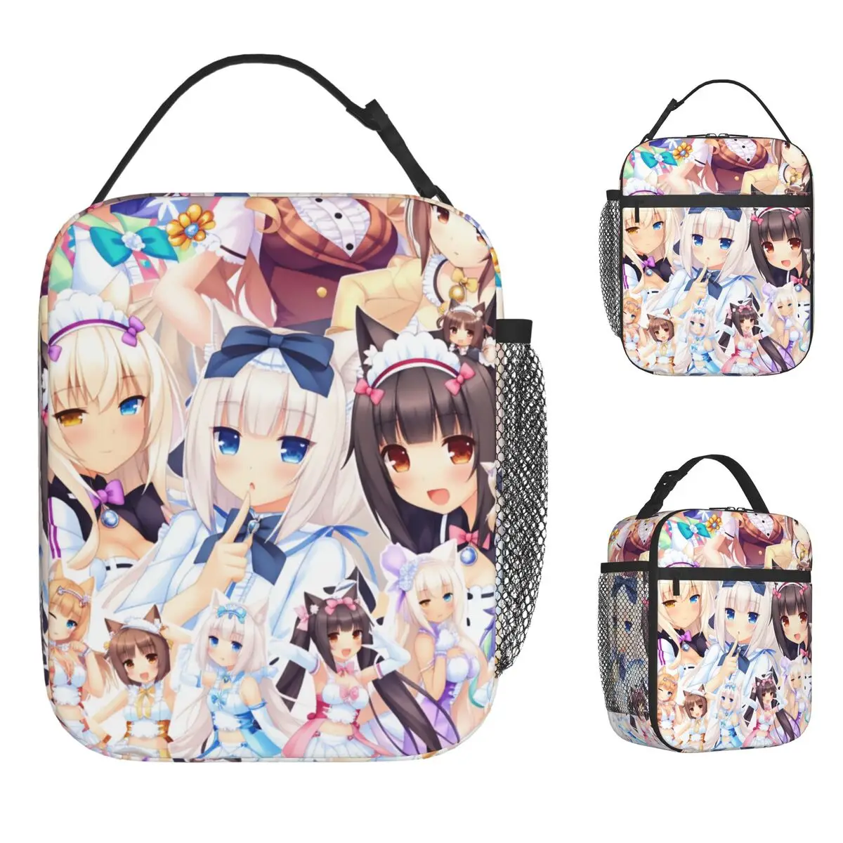 Сумка для обеда Nekopara Coconut Cinnamon Azuki, портативный ланч-бокс, мужская дорожная сумка-холодильник с графическим рисунком, повседневная водонепроницаемая термосумка для обеда
Сумка для обеда Nekopara Coconut Cinnamon Azuki, портативный ланч-бокс, мужская дорожная сумка-холодильник с графическим рисунком, повседневная водонепроницаемая термосумка для обеда