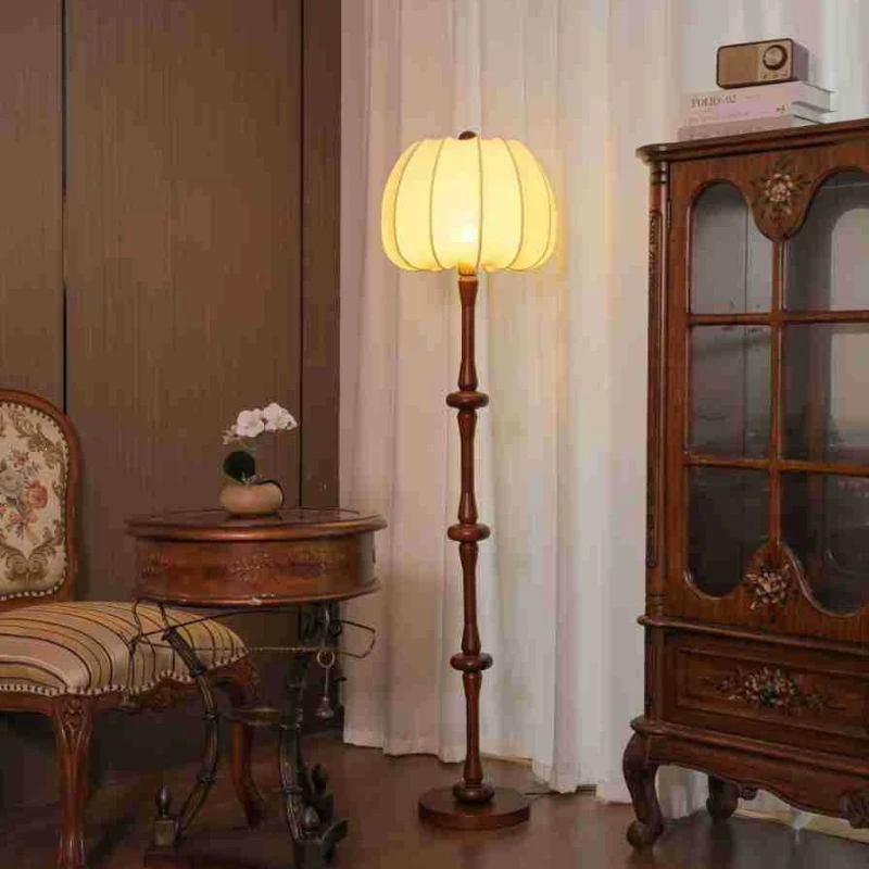 Medieval wabi sandy wind solid wood floor lamp homestay living room American retro atmosphere vertical lamp
Medieval wabi sandy wind solid wood floor lamp homestay living room American retro atmosphere vertical lamp