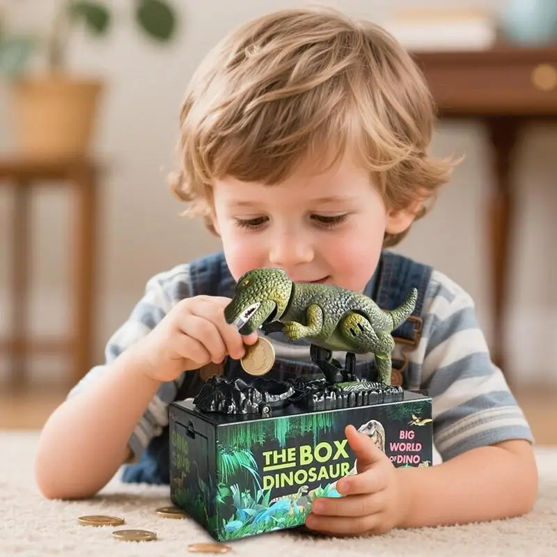 Electronic Bank Dinosaur Cash Box Figurine Musical Money Bank For Boys Girls Ages 3 Electronic Coin Saver For Home Dorm
Electronic Bank Dinosaur Cash Box Figurine Musical Money Bank For Boys Girls Ages 3 Electronic Coin Saver For Home Dorm
