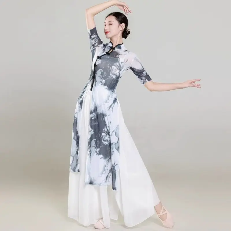 Ink Classical Dance Performance Costume Recommended By The Teacher. Qipao Body Rhyme, Gauze Clothing, Ancient Style, Jazz Qipao,
Ink Classical Dance Performance Costume Recommended By The Teacher. Qipao Body Rhyme, Gauze Clothing, Ancient Style, Jazz Qipao,
