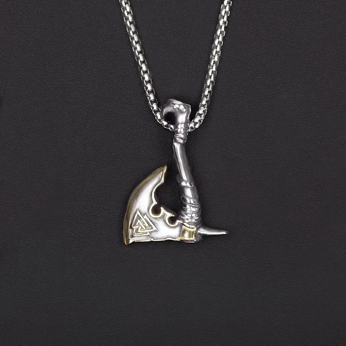 Viking Battle Axe Necklace, Norse Wolf Raven Amulet Pendant, Jewelry Gift for Men
Viking Battle Axe Necklace, Norse Wolf Raven Amulet Pendant, Jewelry Gift for Men