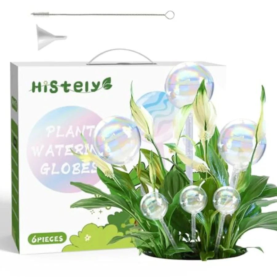 Plant Watering Globes, Iridescent Rainbow Gradient Color Clear Glass Planter Insert, Automatic Plant Waterer Bulbs Devices for
Plant Watering Globes, Iridescent Rainbow Gradient Color Clear Glass Planter Insert, Automatic Plant Waterer Bulbs Devices for
