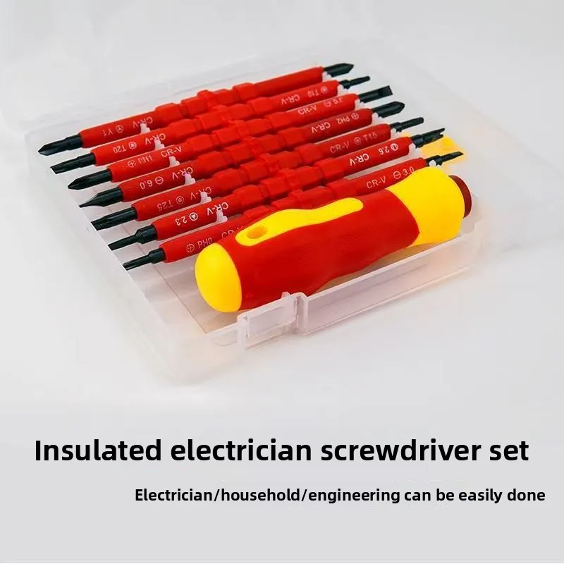 Strong Magnetic Slotted Phillips Insulated Screwdriver Set Professional Electrician Repair Tools for Home & Industrial Use
Strong Magnetic Slotted Phillips Insulated Screwdriver Set Professional Electrician Repair Tools for Home & Industrial Use
