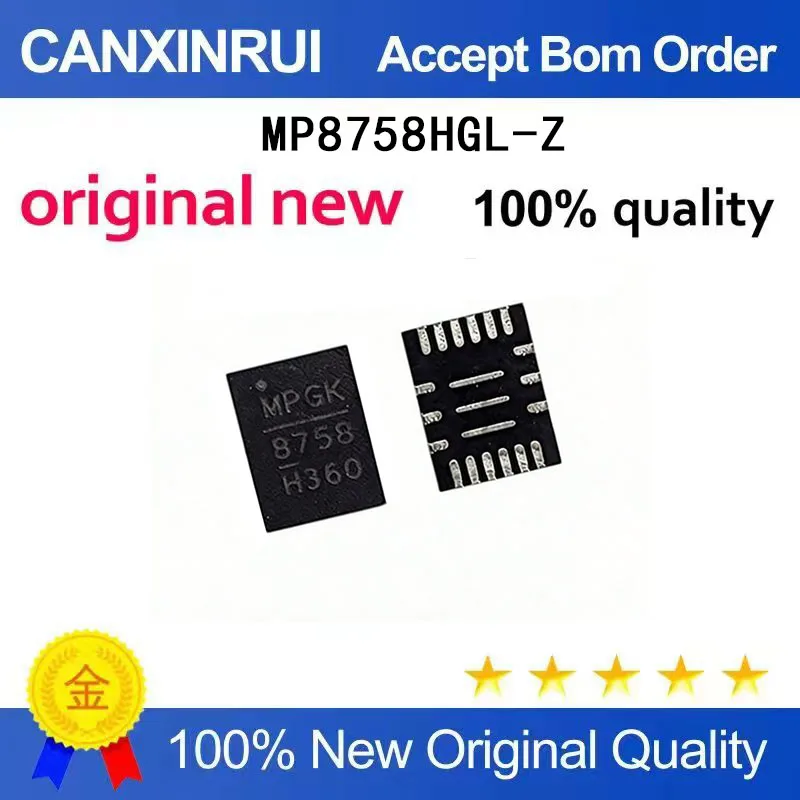 (5-100 Pieces) Brand new original MP8758HGL-Z printed wire 8758 QFN-21 10A voltage regulator chip IC
(5-100 Pieces) Brand new original MP8758HGL-Z printed wire 8758 QFN-21 10A voltage regulator chip IC