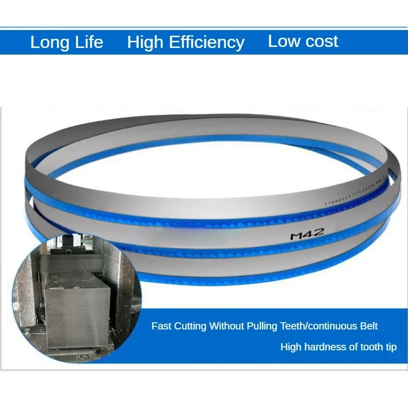 3pcs Professional Bi-metal Band Saw Blade for Metal Cutting, M42 Steel, 1400*13*0.6 Multi-Tooth Pitch and Customizable Options
3pcs Professional Bi-metal Band Saw Blade for Metal Cutting, M42 Steel, 1400*13*0.6 Multi-Tooth Pitch and Customizable Options