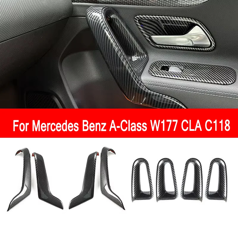 Suitable for Mercedes-Benz A-Class W177 CLA C118 2019-2026 carbon fiber interior door handle armrest frame cover modification st
Suitable for Mercedes-Benz A-Class W177 CLA C118 2019-2026 carbon fiber interior door handle armrest frame cover modification st