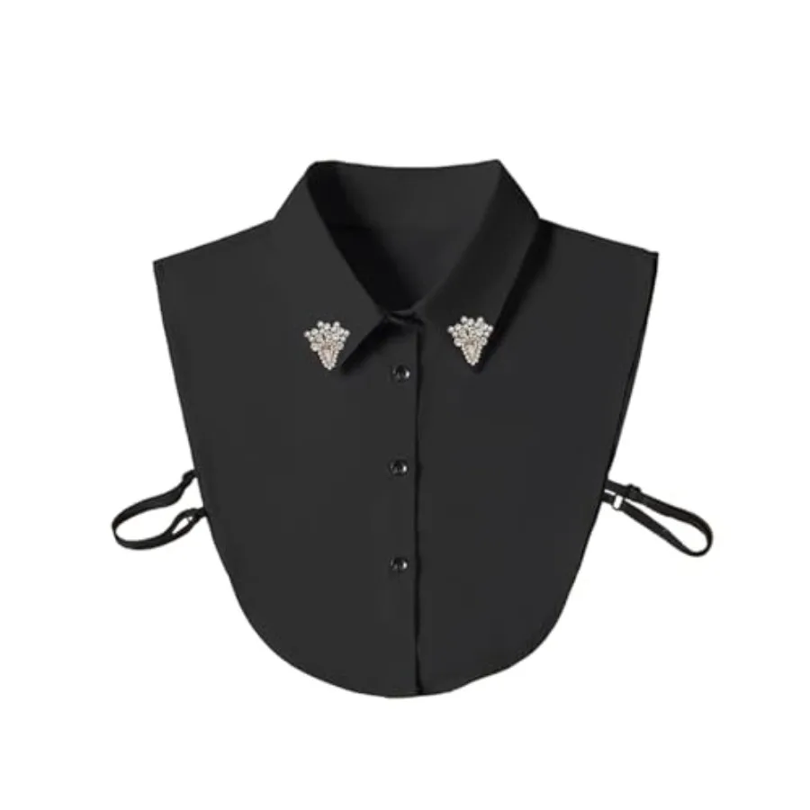 Eyibenlilan Handcrafted Faux Diamond and Pearl Fake Collar Shirts Versatile Dickey Collar Half Shirt Collar for Women
Eyibenlilan Handcrafted Faux Diamond and Pearl Fake Collar Shirts Versatile Dickey Collar Half Shirt Collar for Women