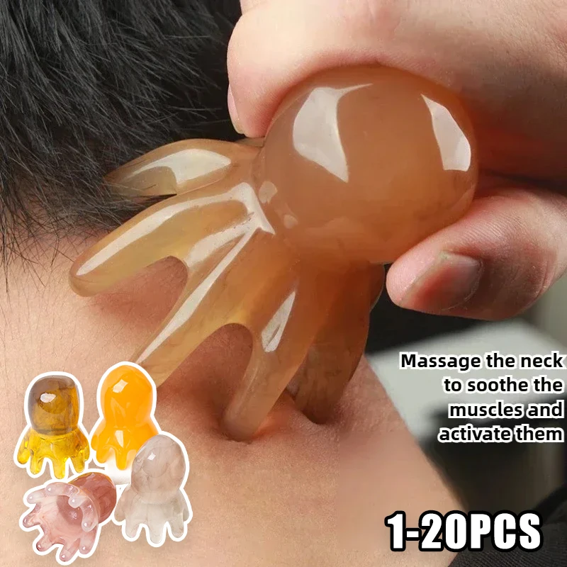 Multi-Functional Resin Gua Sha Octopus Head Massager Portable Face Body Scalp Acupressure Tool Lymphatic Drainage Design
Multi-Functional Resin Gua Sha Octopus Head Massager Portable Face Body Scalp Acupressure Tool Lymphatic Drainage Design