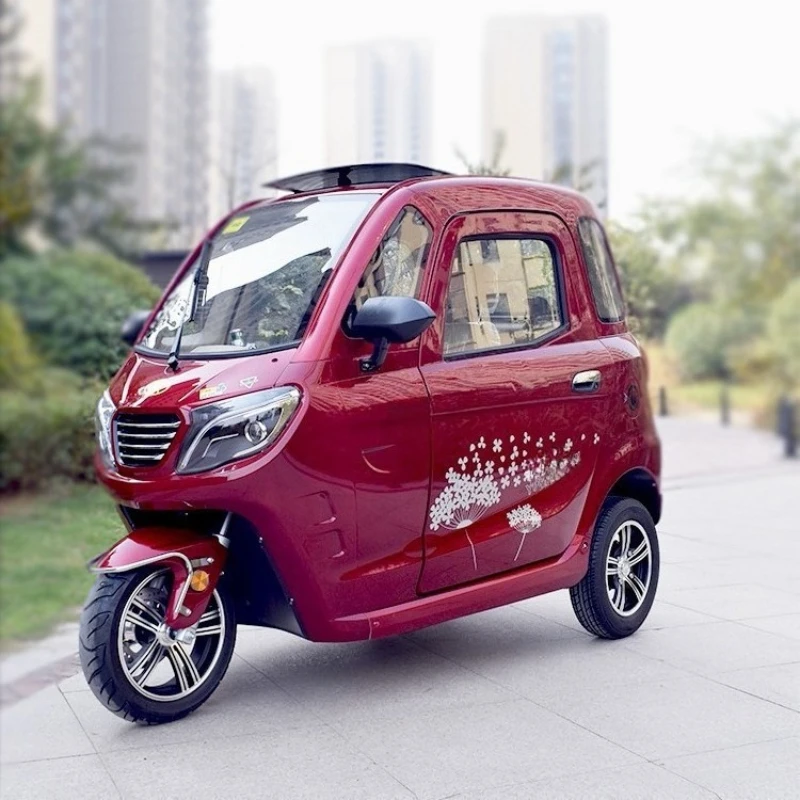 New energy 2 doors 3 seats fully enclosed adult electric tricycle to pick up and drop off children 60V 1000W
New energy 2 doors 3 seats fully enclosed adult electric tricycle to pick up and drop off children 60V 1000W