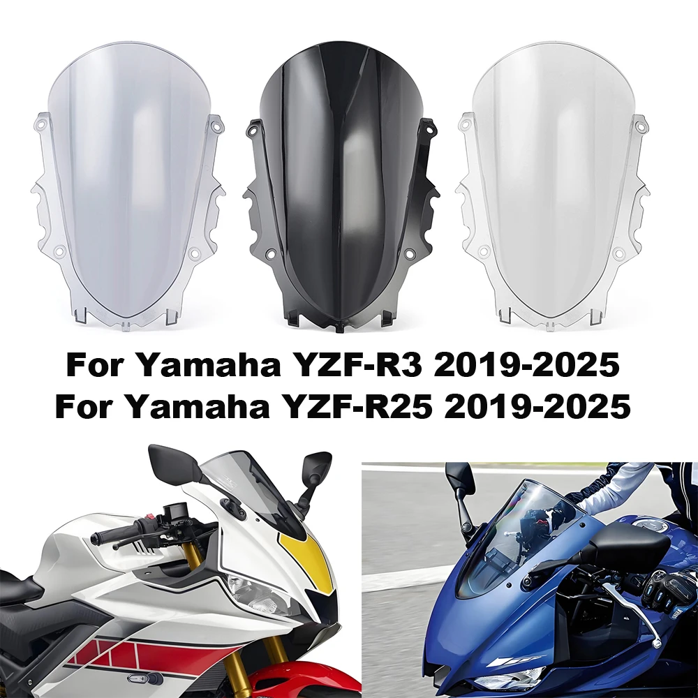 YZF R3 R25 Motorcycle Windscreen Windshield Cover Protector Wind Screen For Yamaha YZF-R3 YZF-R25 2019-2025 Motorbike Deflector
YZF R3 R25 Motorcycle Windscreen Windshield Cover Protector Wind Screen For Yamaha YZF-R3 YZF-R25 2019-2025 Motorbike Deflector