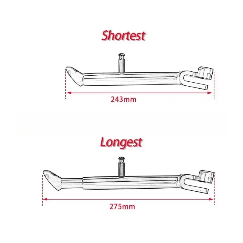 Hoc For Adjustable Kickstand Foot Side stand Support YZF R3 R25 MT-03 MT03 2014 2015 2016 2017 2018
Hoc For Adjustable Kickstand Foot Side stand Support YZF R3 R25 MT-03 MT03 2014 2015 2016 2017 2018