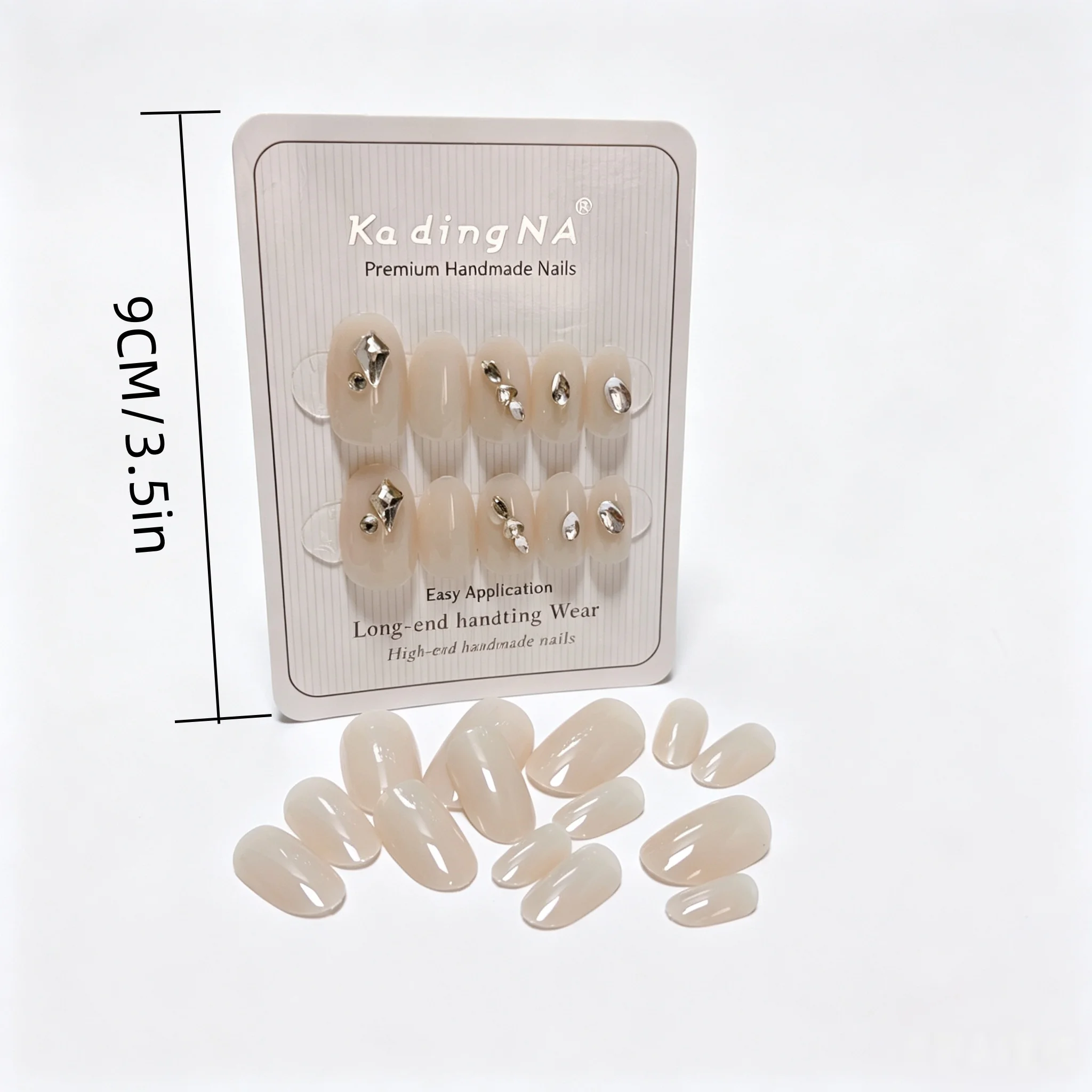 Press-on nails 24-piece box with processing tools, smooth-edged nail plates for secure adhesion without lifting
Press-on nails 24-piece box with processing tools, smooth-edged nail plates for secure adhesion without lifting