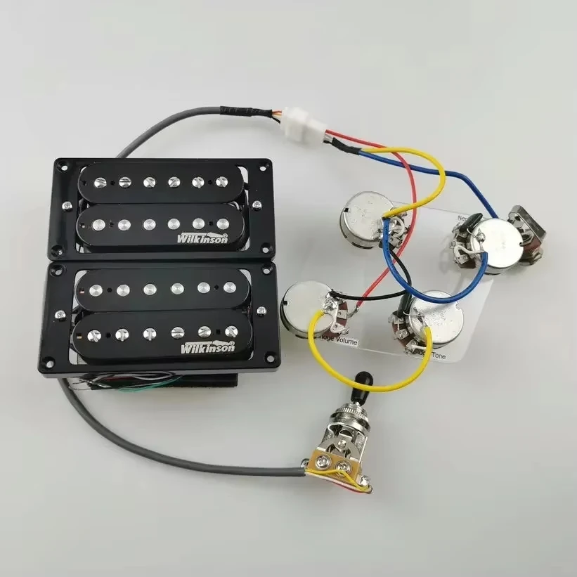 Звукосниматель Wilkinson 4C с проводкой для электрогитары, индукторы AINICO5 Humbucker
Звукосниматель Wilkinson 4C с проводкой для электрогитары, индукторы AINICO5 Humbucker
