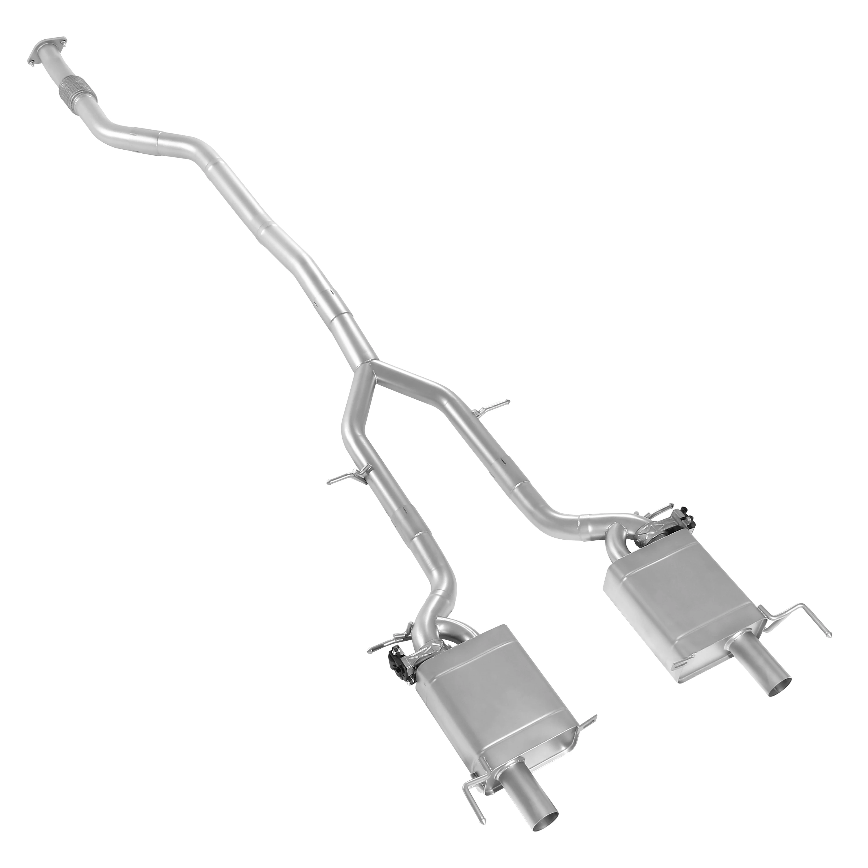 Rear Exhaust with Valvetronic Electronic Valve for Cadillac ATS/ATSL 2.0T 2014-2017, Remote Control, Stainless Steel
Rear Exhaust with Valvetronic Electronic Valve for Cadillac ATS/ATSL 2.0T 2014-2017, Remote Control, Stainless Steel