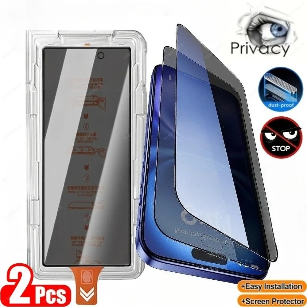 2Pcs Privacy Full Screen Protector for iPhone 17 16 15 14 Pro Max Air 15 16 Plus 13 12 11 Pro Mini One Click Installation Glass
2Pcs Privacy Full Screen Protector for iPhone 17 16 15 14 Pro Max Air 15 16 Plus 13 12 11 Pro Mini One Click Installation Glass