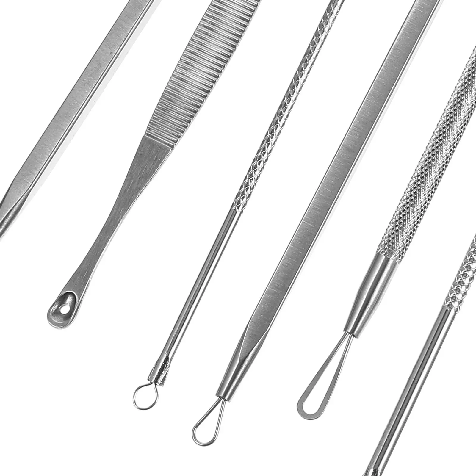 Набор профессиональных инструментов из нержавеющей стали для чистки пор от акне и белых угрей, портативная многоразовая игла для ухода за лицом
Набор профессиональных инструментов из нержавеющей стали для чистки пор от акне и белых угрей, портативная многоразовая игла для ухода за лицом