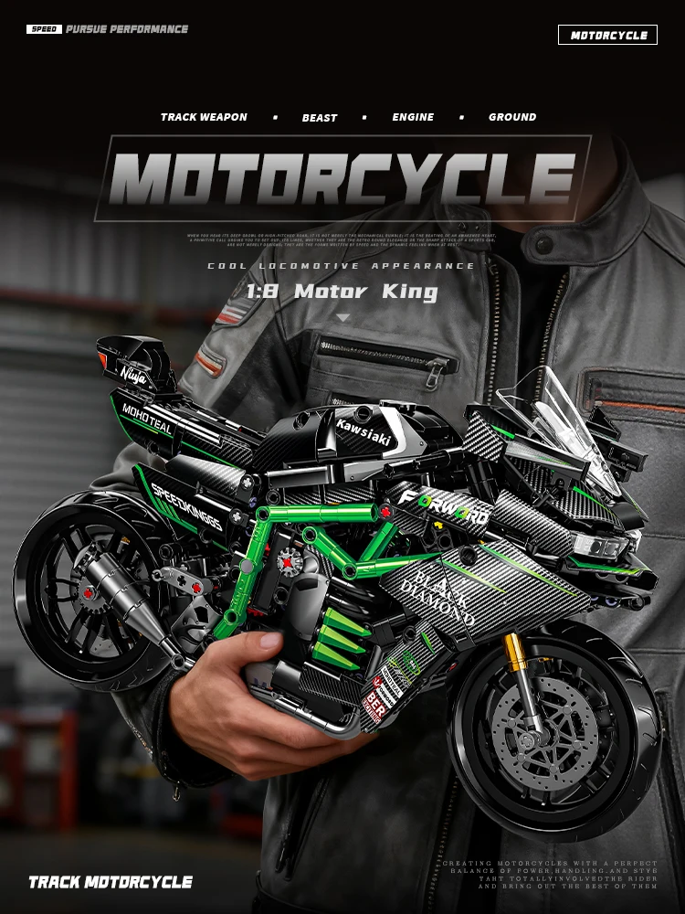 2026 New Technology 1:8 Heavy Black Motorcycle Model Building Block Set Motorcycle enthusiasts assemble toys and gifts.
2026 New Technology 1:8 Heavy Black Motorcycle Model Building Block Set Motorcycle enthusiasts assemble toys and gifts.
