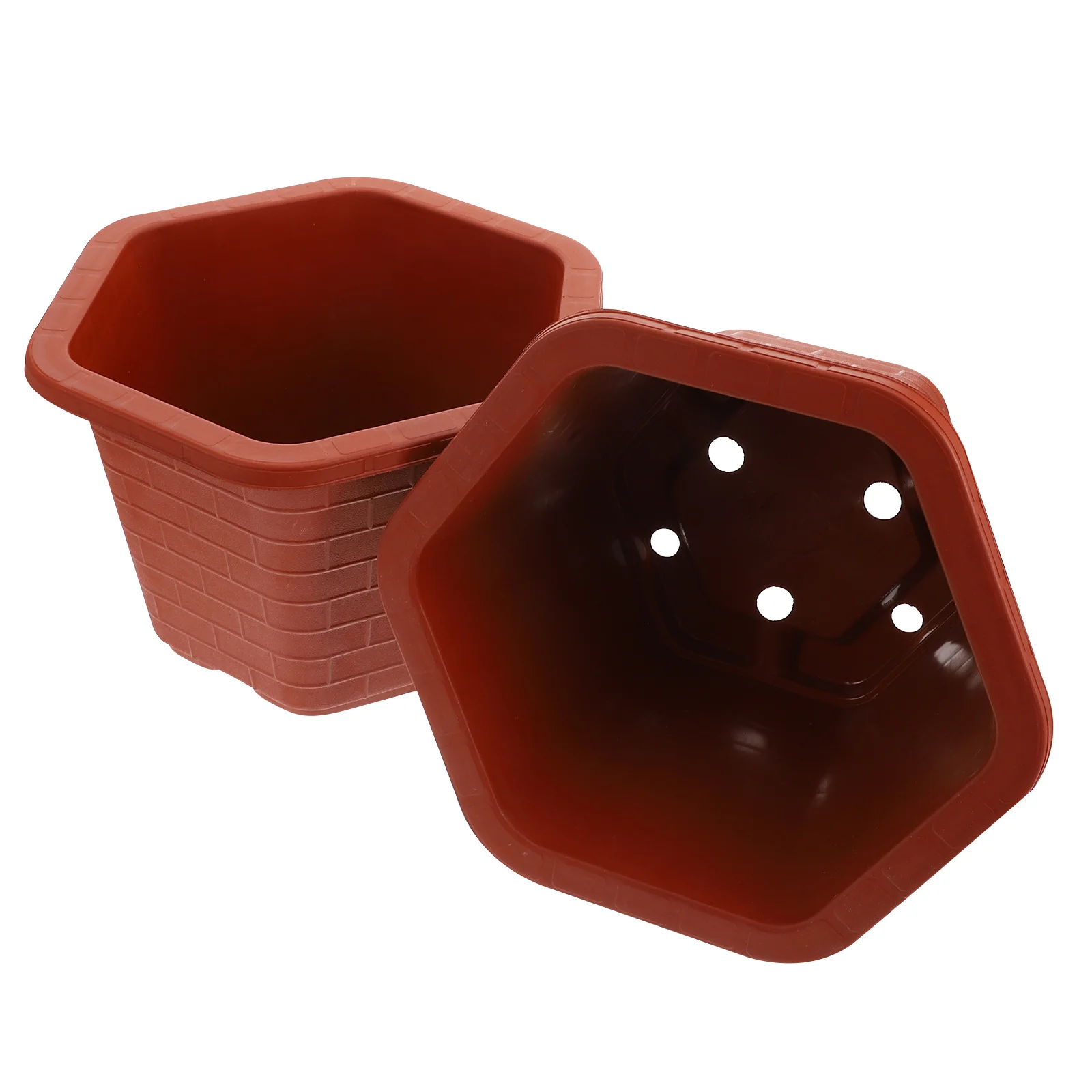 2Pcs Green Leaf Plastic Hexagonal Flowerpots Lightweight Durable Drainage Hole Plant Containers for Garden Indoor Office
2Pcs Green Leaf Plastic Hexagonal Flowerpots Lightweight Durable Drainage Hole Plant Containers for Garden Indoor Office