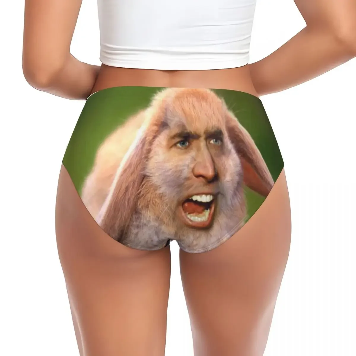 Custom Women Nicolas Cage Rabbit Panties Comfort Funny Meme Briefs Underwear
Custom Women Nicolas Cage Rabbit Panties Comfort Funny Meme Briefs Underwear