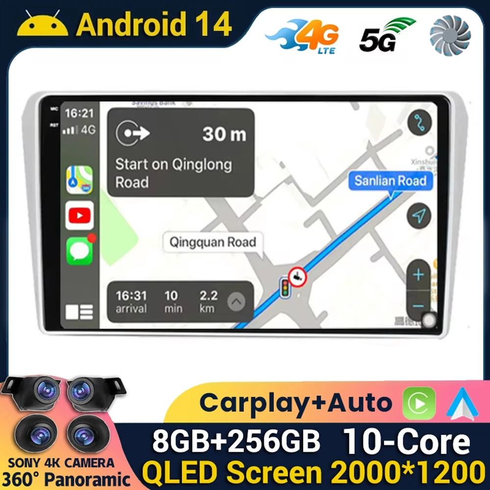Android 14 For Toyota Avensis T250 2 II 2003 2004 2005 - 2009 Car Radio Navigation Multimedia Player GPS WiFi+4G Carplay Auto
Android 14 For Toyota Avensis T250 2 II 2003 2004 2005 - 2009 Car Radio Navigation Multimedia Player GPS WiFi+4G Carplay Auto
