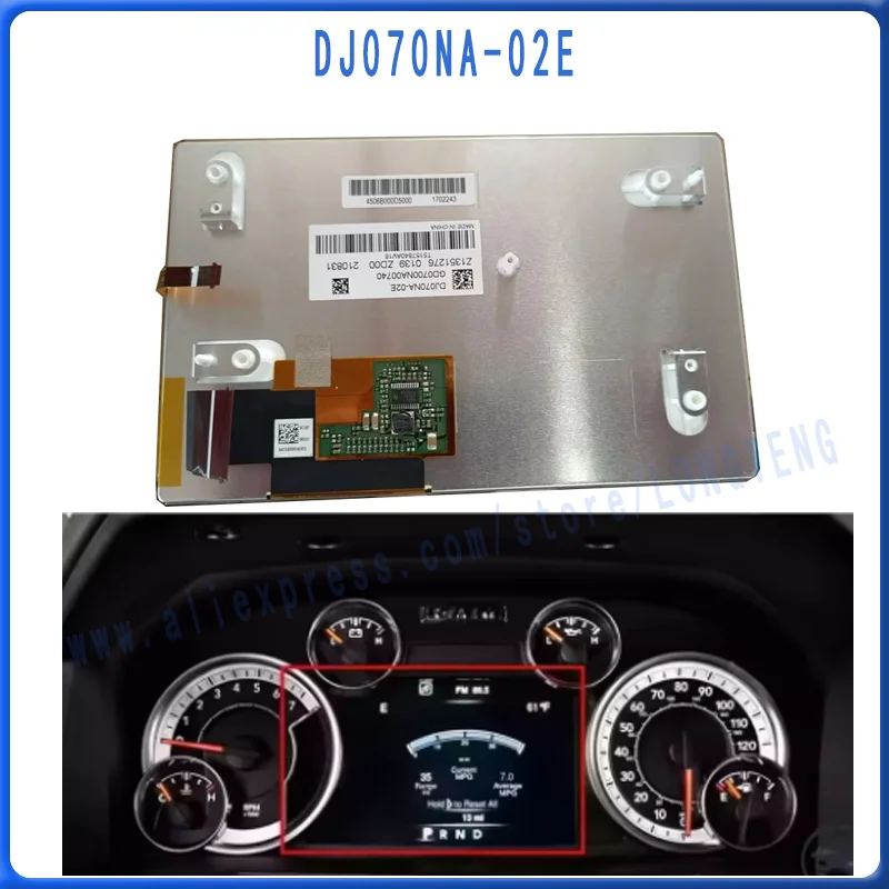 7.0 inch 800*480 DJ070NA-02E for J1e-ep Wr-an1gler G-0rand Che0rok--ee Freedom Light K-night Compass Instrument Display Screen
7.0 inch 800*480 DJ070NA-02E for J1e-ep Wr-an1gler G-0rand Che0rok--ee Freedom Light K-night Compass Instrument Display Screen