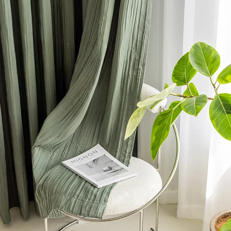 Japanese Embossed Texture Soft Window Curtain for Living Room Balcony Bedroom Blackout Drapes High Quality Blinds Decoration
Japanese Embossed Texture Soft Window Curtain for Living Room Balcony Bedroom Blackout Drapes High Quality Blinds Decoration