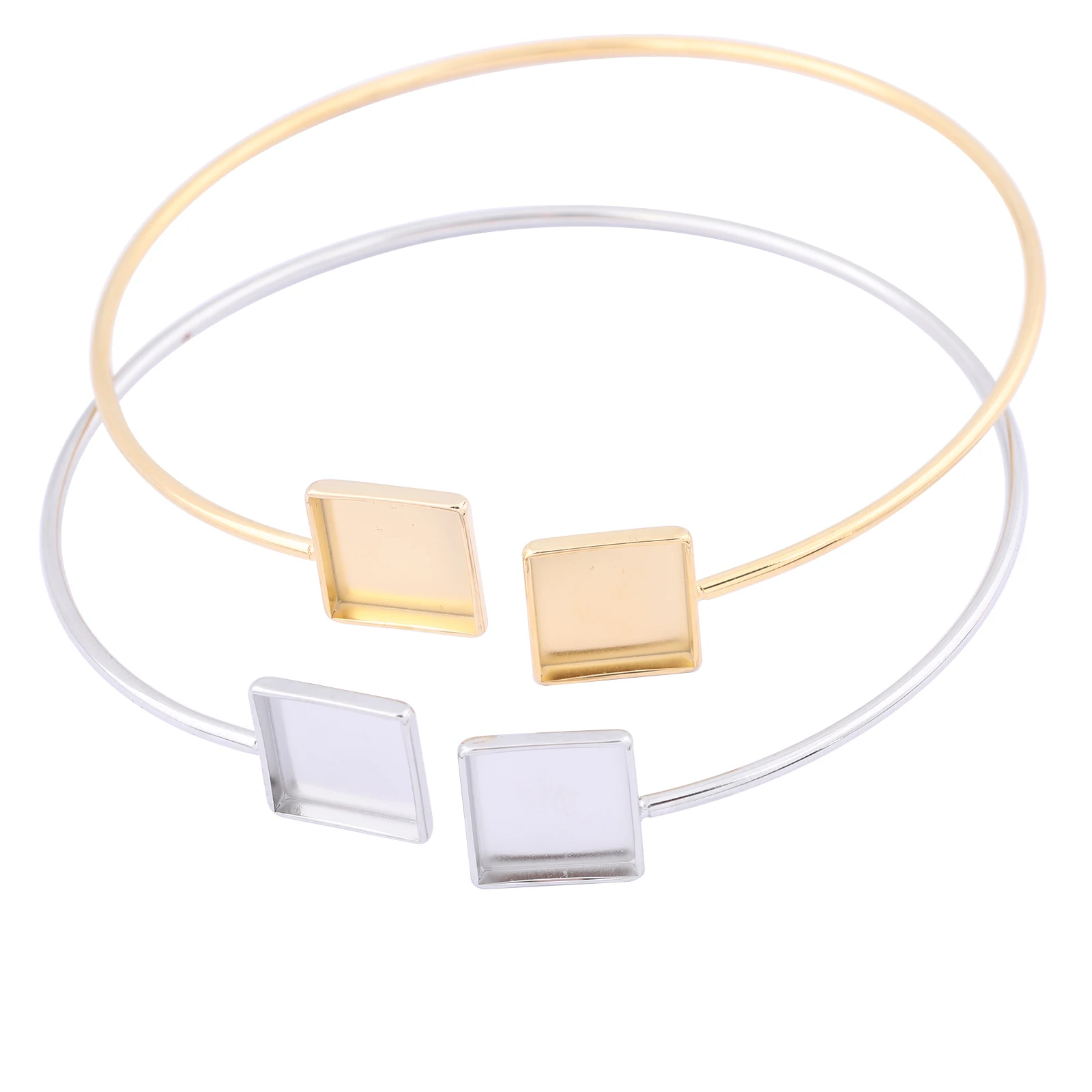 2pcs 10mm Square Cabochon Bracelet Base Settings Stainless Steel Gold Palted Cuff Bangle Bezel Blanks Diy Jewelry Accessories
2pcs 10mm Square Cabochon Bracelet Base Settings Stainless Steel Gold Palted Cuff Bangle Bezel Blanks Diy Jewelry Accessories