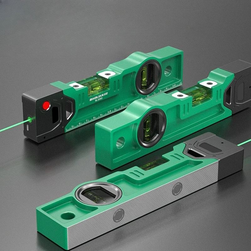 High Precision Spirit Level Magnetic High Bearing Ruler Lever Bubble Rustproof Horizontal Ruler Spirit Level Balance Tool