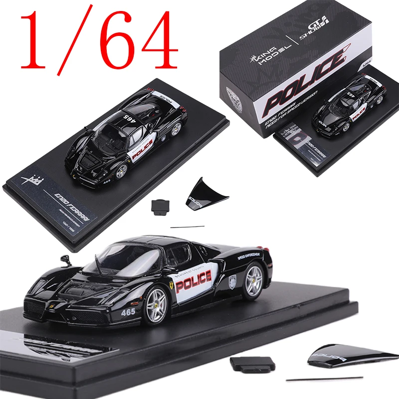 King Model Diecast 1/64 Scale Enzo Alloy Model Cars Enzo Police Car Version Play Vehicles Toys for Boys Gift Original Box
King Model Diecast 1/64 Scale Enzo Alloy Model Cars Enzo Police Car Version Play Vehicles Toys for Boys Gift Original Box