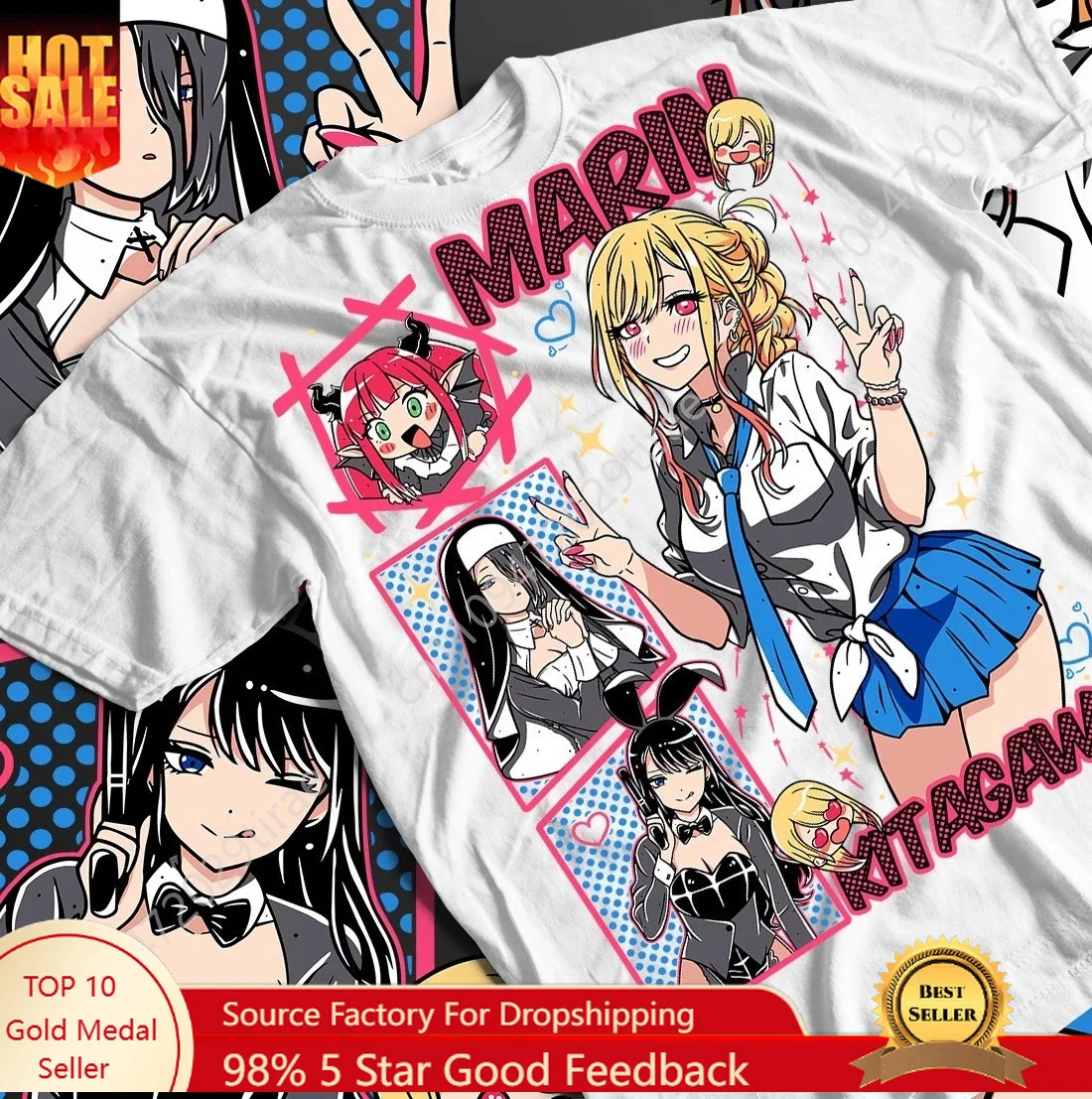 Marin Kitagawa T-shirt Anime Enthusiast Gift T-shirt for Men Women Summer Pure Cotton Comfortable Loose Fashion Short Sleeve Top
Marin Kitagawa T-shirt Anime Enthusiast Gift T-shirt for Men Women Summer Pure Cotton Comfortable Loose Fashion Short Sleeve Top