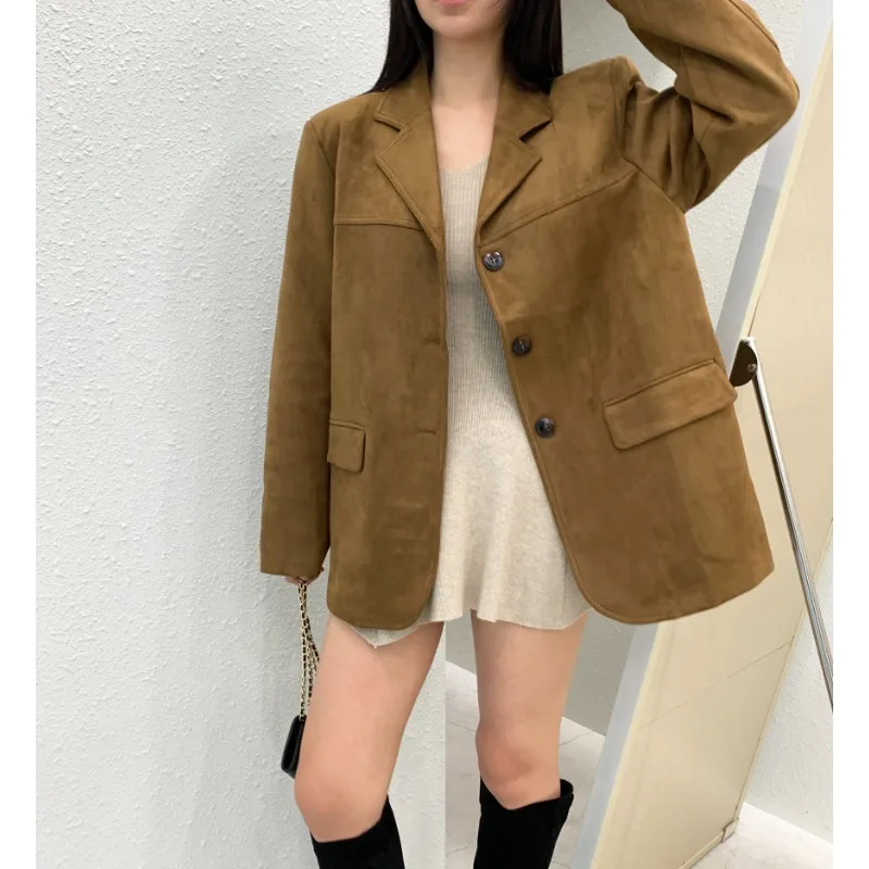 SuperAen Korean Style 2025 Autumn New Vintage Double-pocket Loose Casual Long-sleeved Jacket for Women Fashion Coats
SuperAen Korean Style 2025 Autumn New Vintage Double-pocket Loose Casual Long-sleeved Jacket for Women Fashion Coats