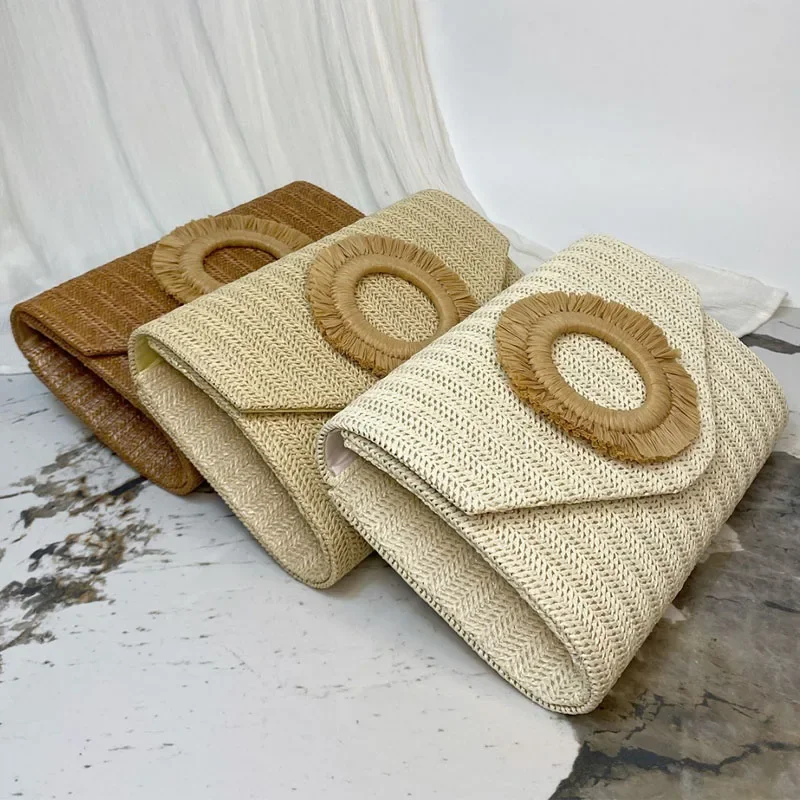 Retro Straw Woven Bag 2025 New Summer Beach Resort Women Clutch Bags Chain Shoulder Bag
Retro Straw Woven Bag 2025 New Summer Beach Resort Women Clutch Bags Chain Shoulder Bag