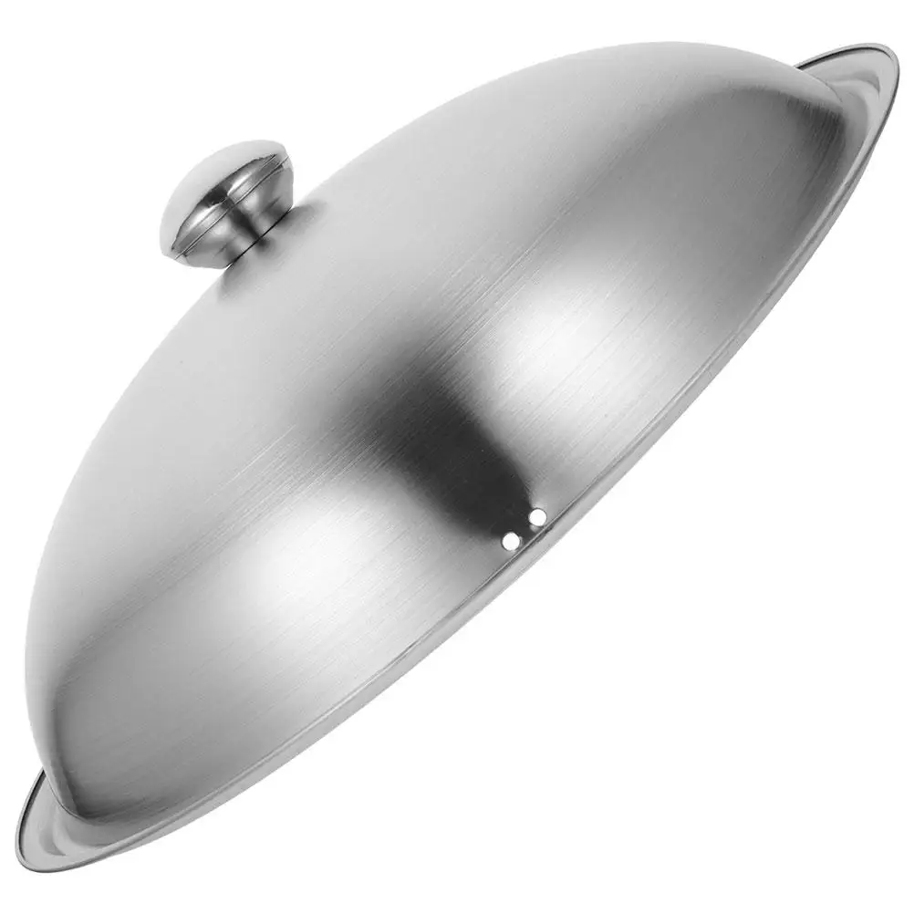 Stainless Steel Pot Lid Steam-proof Pan Knob Frying Easy to Receive Lids for Wok Household Metal Thickened
Stainless Steel Pot Lid Steam-proof Pan Knob Frying Easy to Receive Lids for Wok Household Metal Thickened