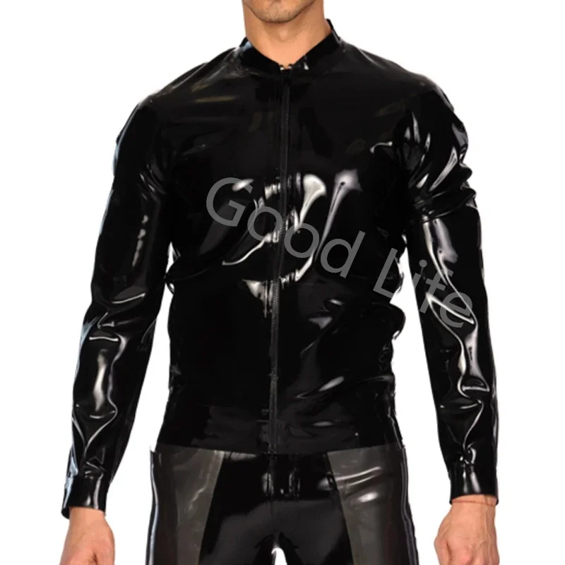 Black Sexy Latex Jacket Rubber Coat Fetish with Front Zip 2 Pocket Halloween Cosplay Costume for Men
Black Sexy Latex Jacket Rubber Coat Fetish with Front Zip 2 Pocket Halloween Cosplay Costume for Men