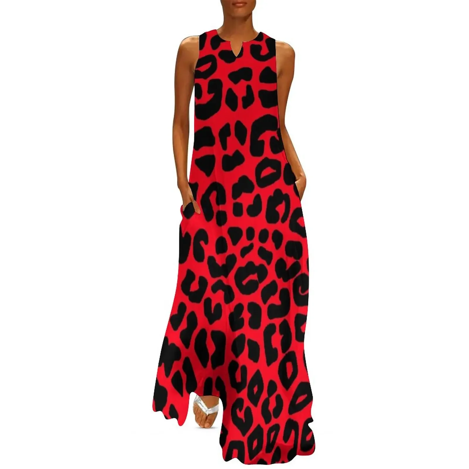Red and Black Leopard Print Long Dress Dress vintage Women's dresses dresses for women 2025 women's clothing trend 2025 Dress
Red and Black Leopard Print Long Dress Dress vintage Women's dresses dresses for women 2025 women's clothing trend 2025 Dress