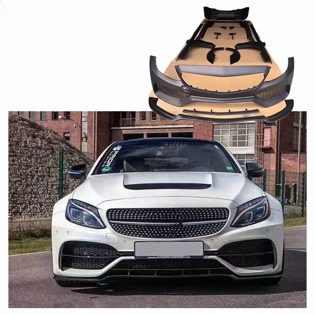 For W205 C Class Upgrade PD Wide Body Kit Front Bumper Rear Bumper Side Skirt Fender
For W205 C Class Upgrade PD Wide Body Kit Front Bumper Rear Bumper Side Skirt Fender