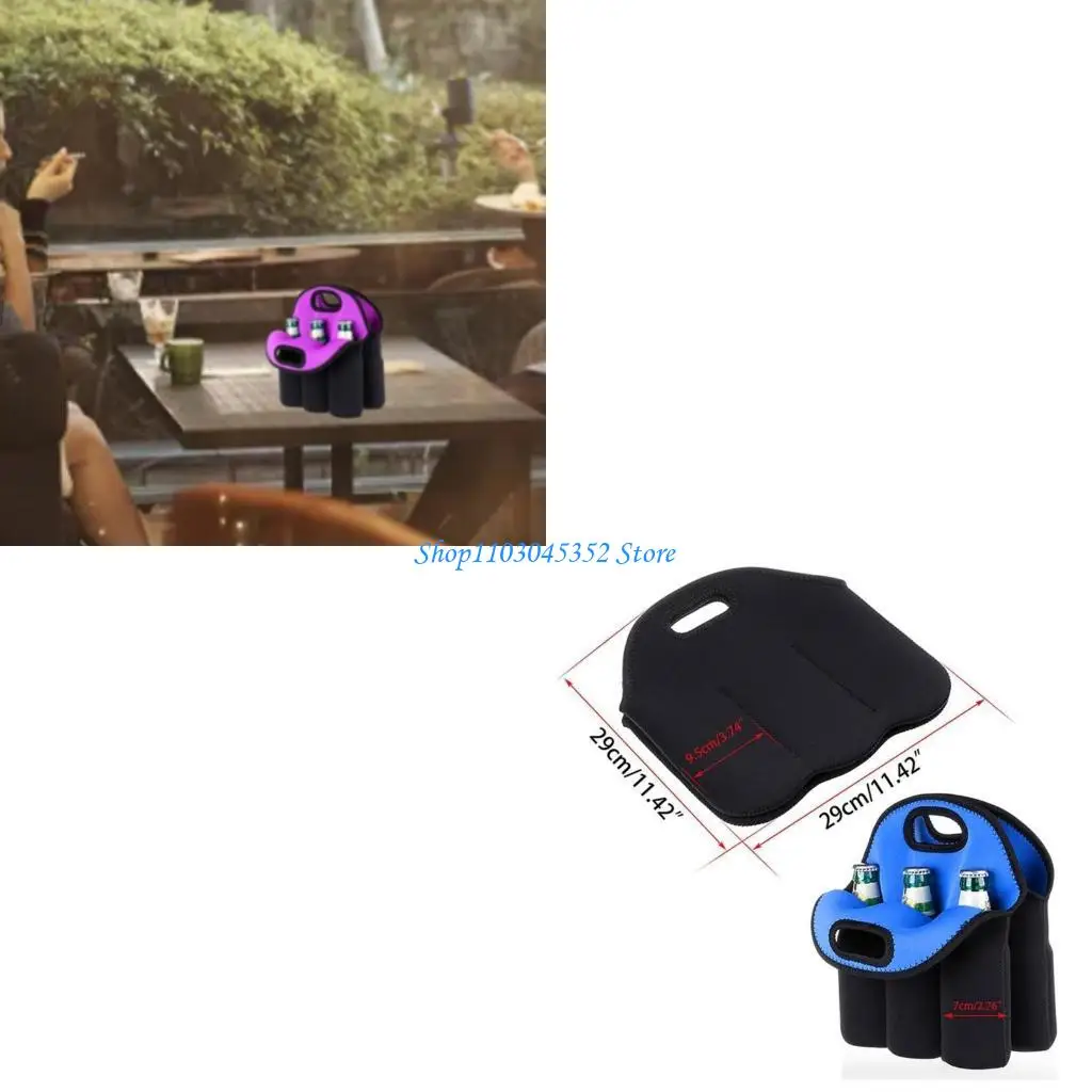 Сумка-холодильник для пива для переноски напитков для бутылок емкостью 330 мл Держатель для бутылок с ручкой
Сумка-холодильник для пива для переноски напитков для бутылок емкостью 330 мл Держатель для бутылок с ручкой