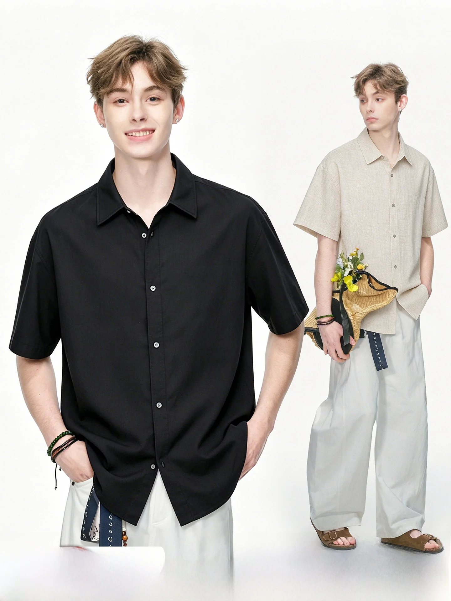 Dream Made Men's Linen Shirt Summer Breathable Thin Short Sleeve Casual Style Comfortable Skin-Friendly Fashionable Commute
Dream Made Men's Linen Shirt Summer Breathable Thin Short Sleeve Casual Style Comfortable Skin-Friendly Fashionable Commute