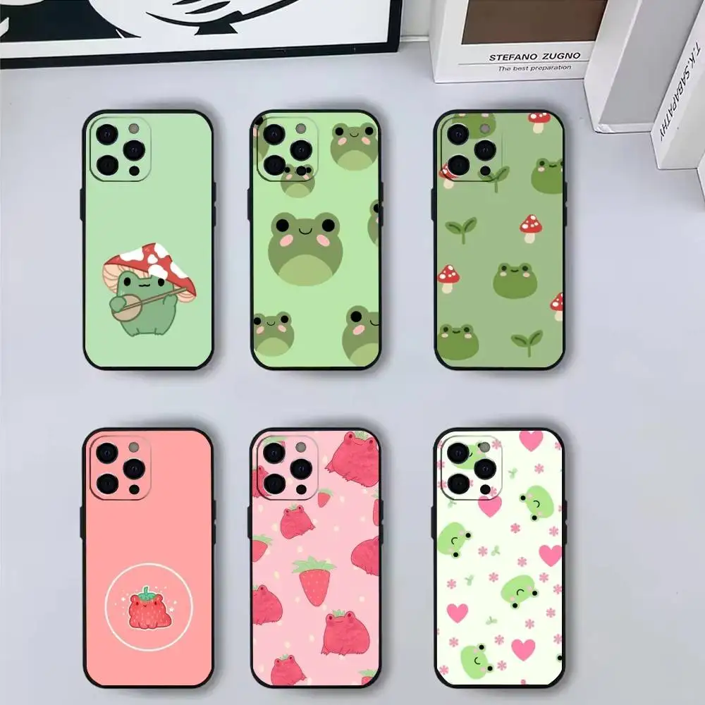 Cartoon F-Frog12 S-Strawberry Phone Case For iPhone17,16,15,14,13,12,11 Plus,Pro Max Soft Black Cover
Cartoon F-Frog12 S-Strawberry Phone Case For iPhone17,16,15,14,13,12,11 Plus,Pro Max Soft Black Cover