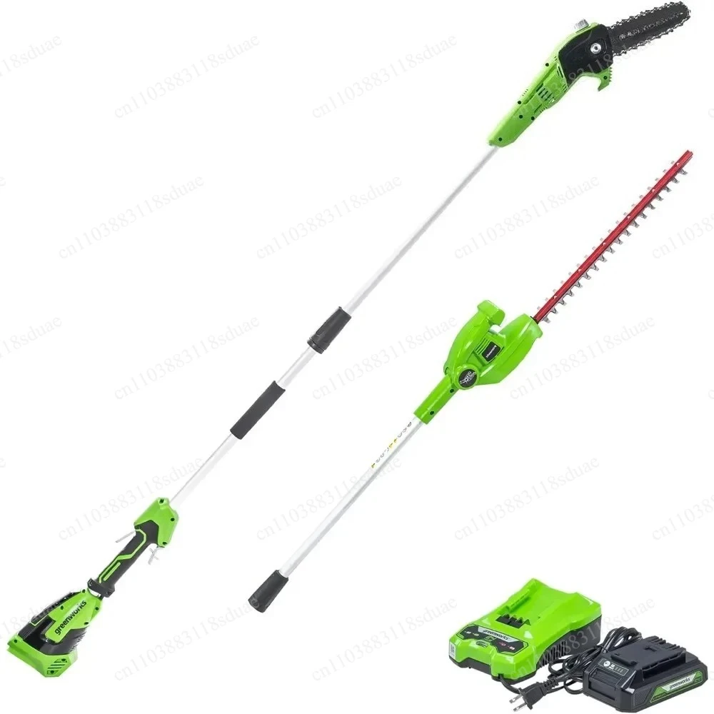 A for 24V 8" Cordless Polesaw + 20" Pole Hedge Trimmer Combo (Great For Pruning and Trimming Branches / Shrubs),
A for 24V 8" Cordless Polesaw + 20" Pole Hedge Trimmer Combo (Great For Pruning and Trimming Branches / Shrubs),
