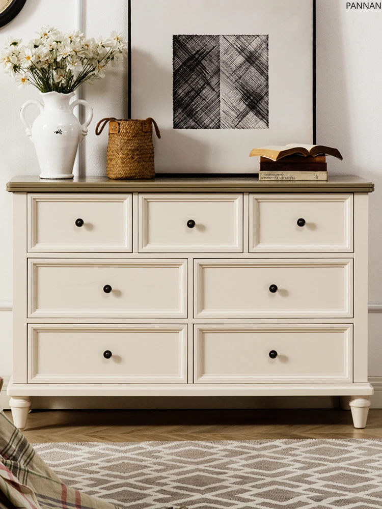 American pure solid wood chest retro bedroom bedside cabinet living room storage drawer cabinet
American pure solid wood chest retro bedroom bedside cabinet living room storage drawer cabinet