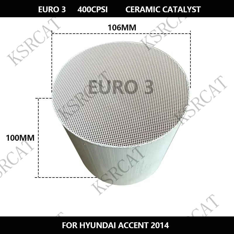 Euro 3 Catalytic Converter Ceramic Substrate Honeycomb Exhaust Filter for Hyundai Accent 2014 Car Part Accessory
Euro 3 Catalytic Converter Ceramic Substrate Honeycomb Exhaust Filter for Hyundai Accent 2014 Car Part Accessory