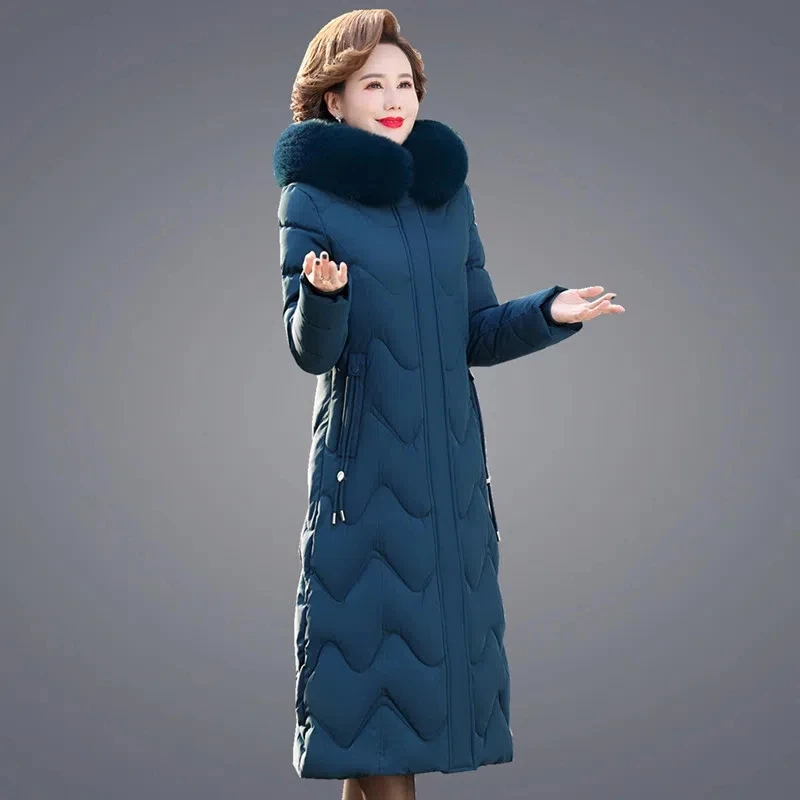 Parkas Women 2024 Winter Jacket New Fashion Versatile Cotton Female Large Size Hoode Hooded Fur Collar Thick Long Padded Coat
Parkas Women 2024 Winter Jacket New Fashion Versatile Cotton Female Large Size Hoode Hooded Fur Collar Thick Long Padded Coat